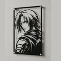 Cuadro decorativo en acero de Edward Elric de Fullmetal Alchemist cortado a láser - Noxhound
