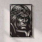 Cuadro Decorativo Videojuego Warhammer 40K Emperador de la Humanidad en Acero