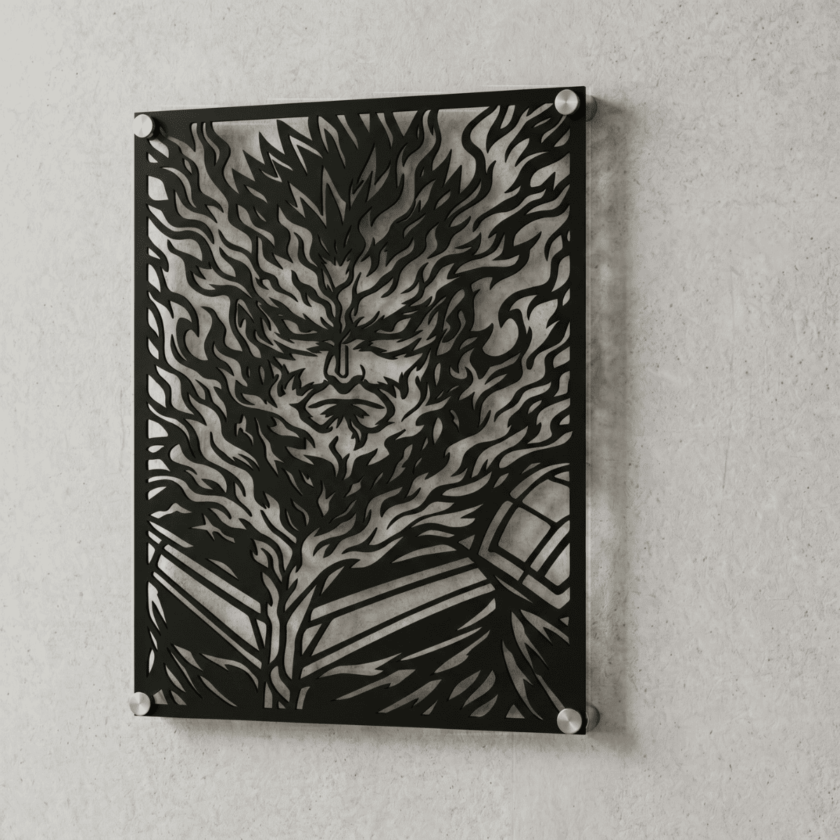 Cuadro Decorativo Anime My Hero Academia Endeavor en Acero