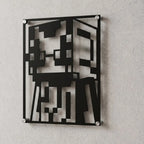 Cuadro Decorativo Videojuego Minecraft Enderman en Acero