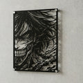 Cuadro decorativo en acero de Eren Yeager Titan de Shingeki no Kyojin cortado a láser - Noxhound