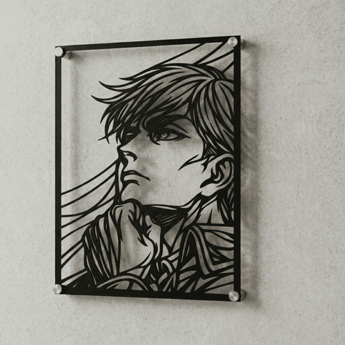 Cuadro Decorativo Anime Shingeki no Kyojin Erwin Smith en Acero
