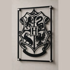 Cuadro Decorativo Cine Harry Potter Escudo de Hogwarts en Acero
