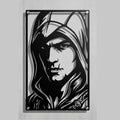 Cuadro Decorativo Videojuego Assassin's Creed Ezio Auditore en Acero