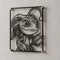 Cuadro decorativo en acero de Fizz de League of Legends cortado a láser - Noxhound