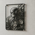 Cuadro decorativo en acero de Flash de DC cortado a láser - Noxhound