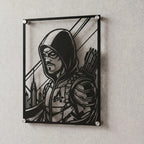 Cuadro decorativo en acero de Flecha Verde de DC cortado a láser - Noxhound