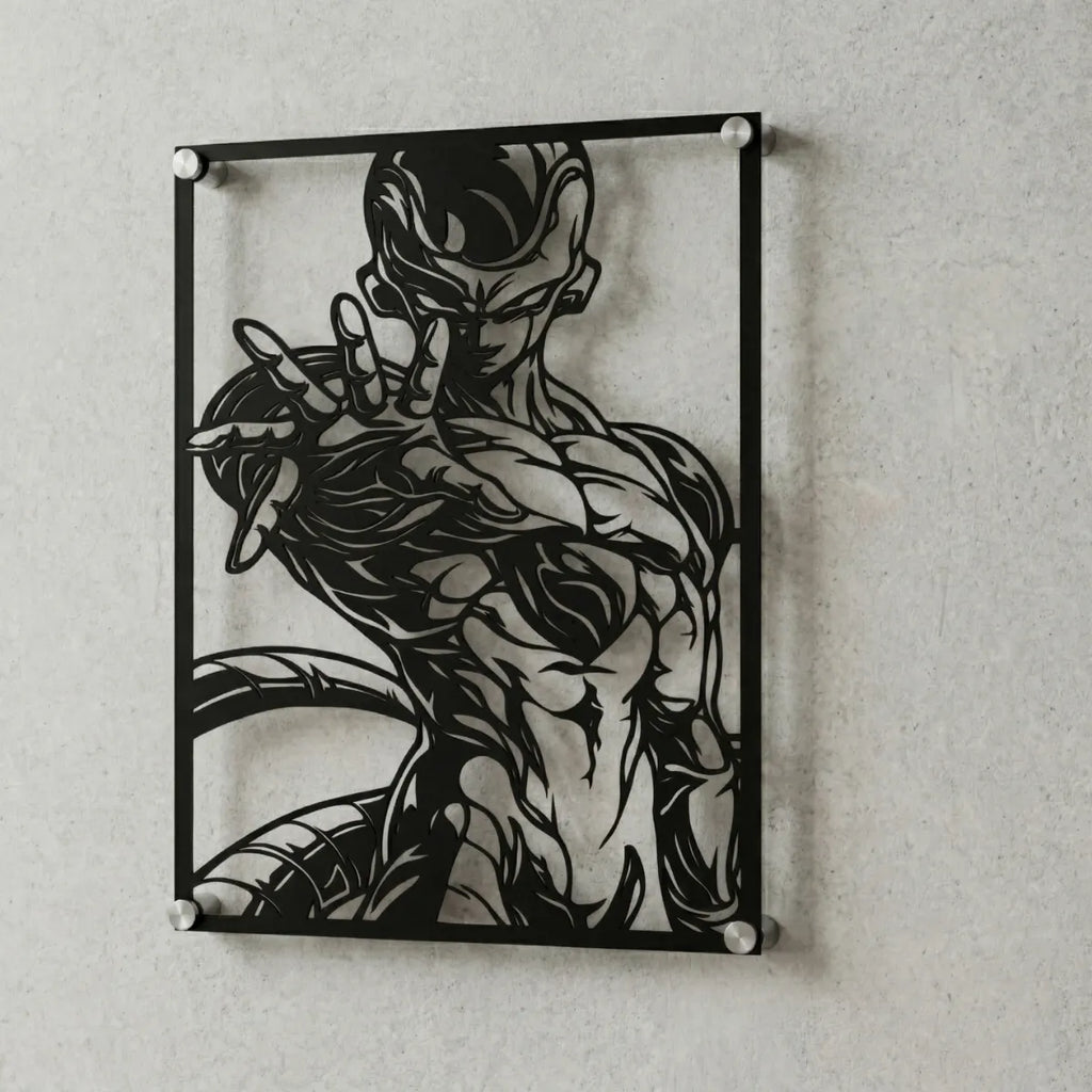 Cuadro decorativo en acero de Freezer de Dragon Ball cortado a láser - Noxhound