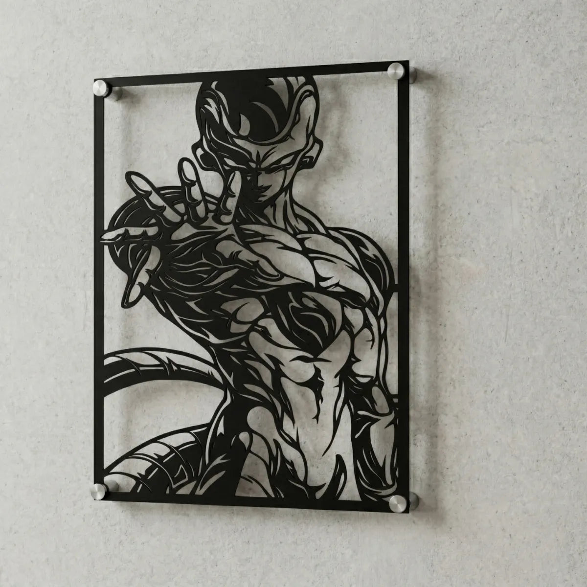 Cuadro decorativo en acero de Freezer de Dragon Ball cortado a láser - Noxhound