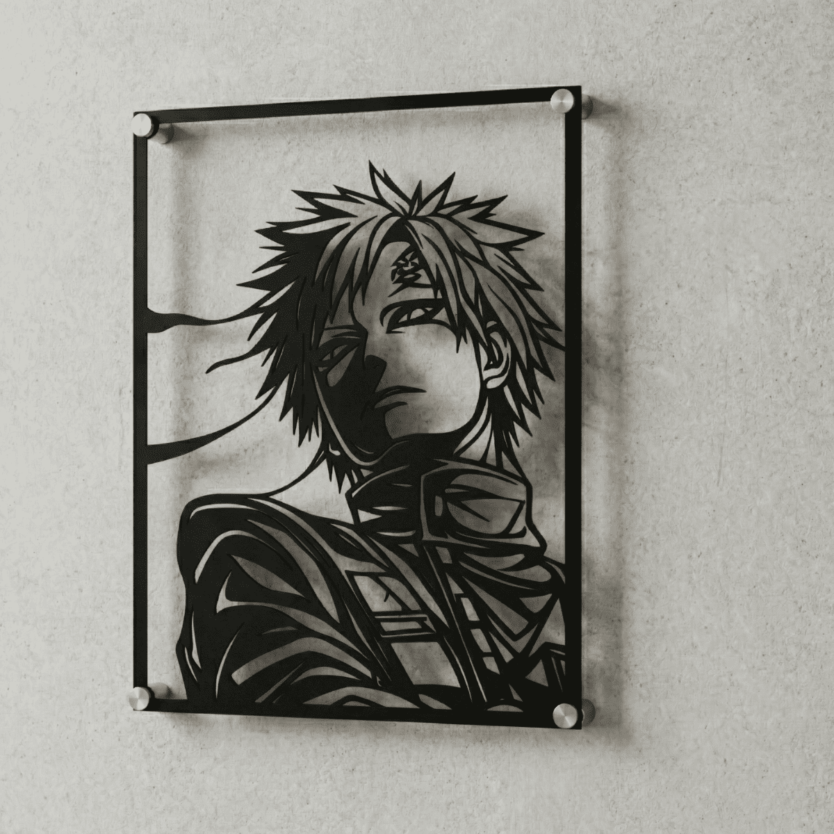 Cuadro Decorativo Anime Naruto Gaara en Acero