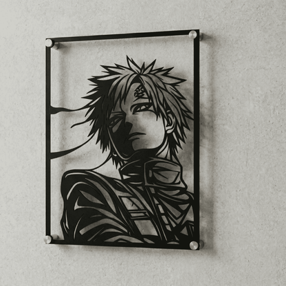 Cuadro Decorativo Anime Naruto Gaara en Acero