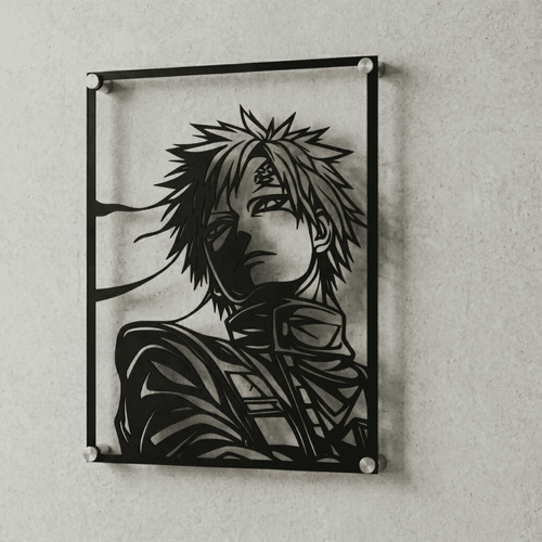 Cuadro Decorativo Anime Naruto Gaara en Acero