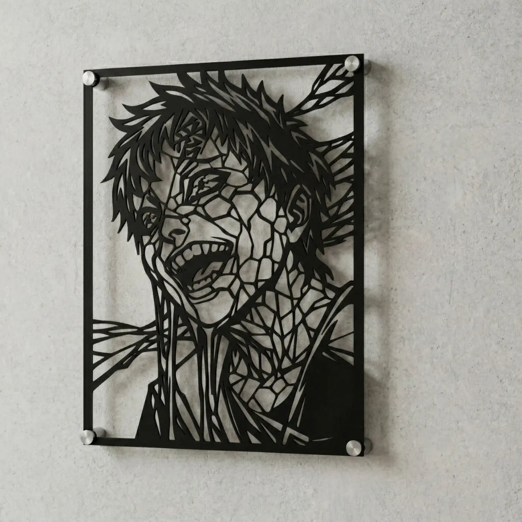 Cuadro decorativo en acero de Gaara Versión B de Naruto cortado a láser - Noxhound