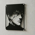 Cuadro decorativo en acero de Garou de One Punch Man cortado a láser - Noxhound