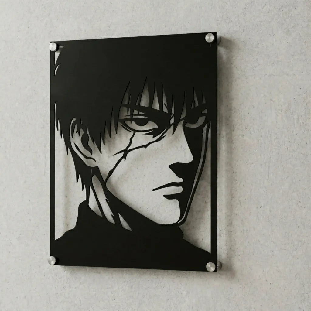 Cuadro decorativo en acero de Garou de One Punch Man cortado a láser - Noxhound