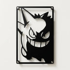 Cuadro decorativo en acero de Gengar de Pokémon cortado a láser - Noxhound