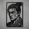 Cuadro Decorativo Videojuego Sekiro Genichiro Ashina en Acero