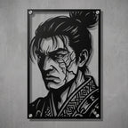 Cuadro Decorativo Videojuego Sekiro Genichiro Ashina en Acero