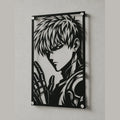 Cuadro decorativo en acero de Genos de One Punch Man cortado a láser - Noxhound