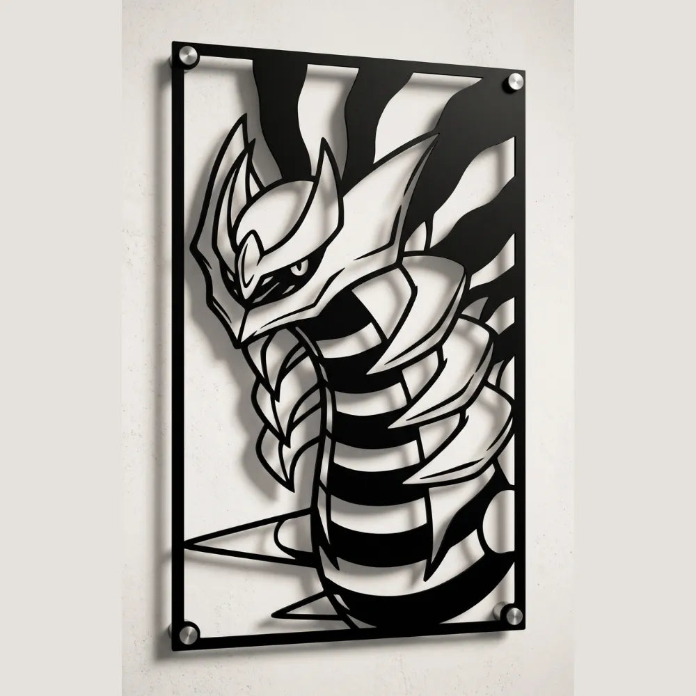 Cuadro Decorativo Anime Pokémon Giratina en Acero
