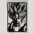 Cuadro decorativo en acero de Gogeta Blue de Dragon Ball cortado a láser - Noxhound