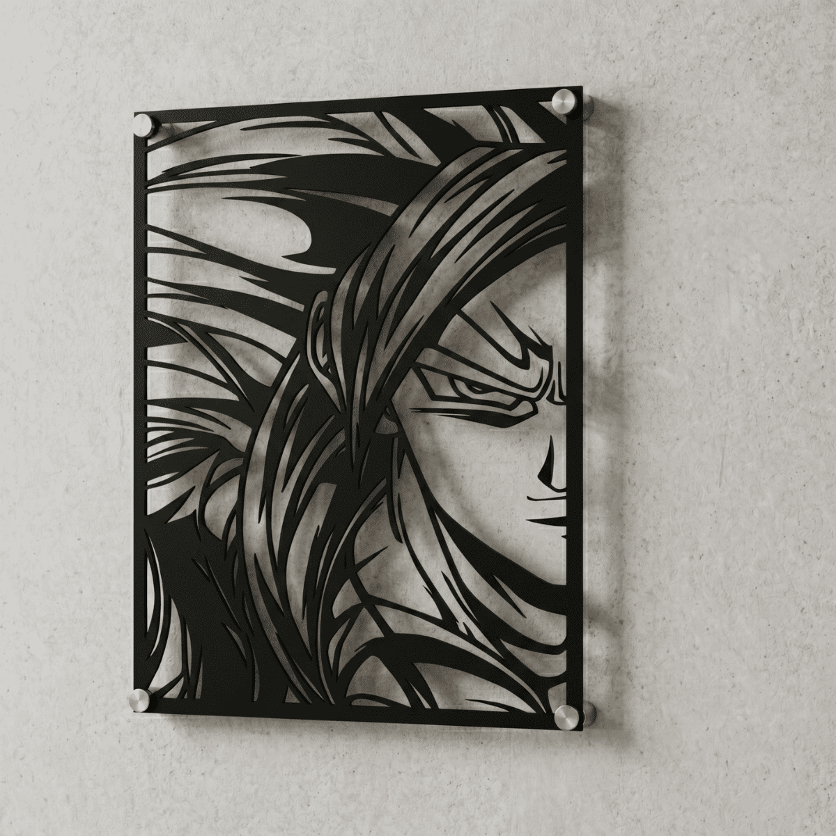 Cuadro Decorativo Anime Dragon Ball Gogeta SSJ4 en Acero