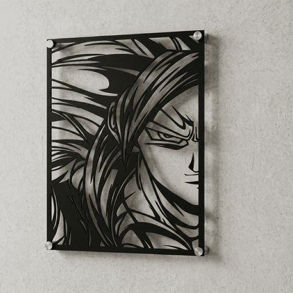 Cuadro Decorativo Anime Dragon Ball Gogeta SSJ4 en Acero