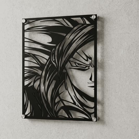Cuadro Decorativo Anime Dragon Ball Gogeta SSJ4 en Acero