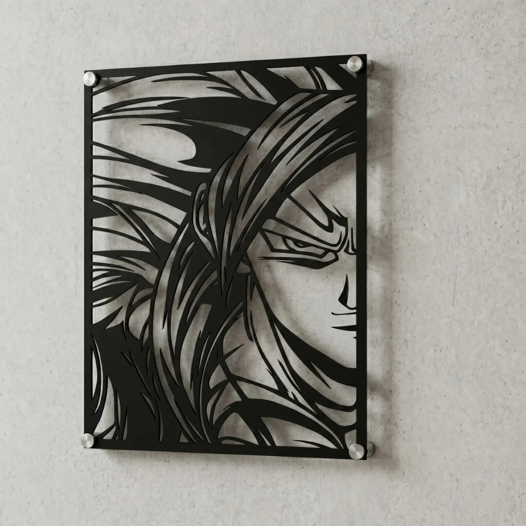 Cuadro decorativo en acero de Gogeta SSJ4 de Dragon Ball cortado a láser - Noxhound
