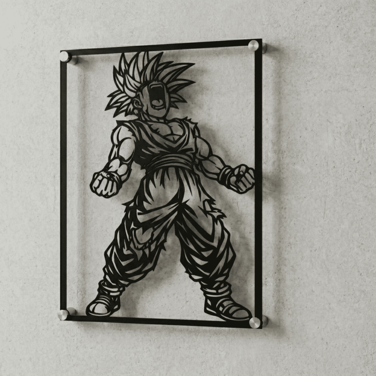Cuadro Decorativo Anime Dragon Ball Gohan SSJ1 en Acero