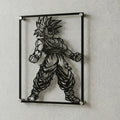 Cuadro decorativo en acero de Gohan SSJ1 de Dragon Ball cortado a láser - Noxhound