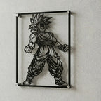 Cuadro decorativo en acero de Gohan SSJ1 de Dragon Ball cortado a láser - Noxhound