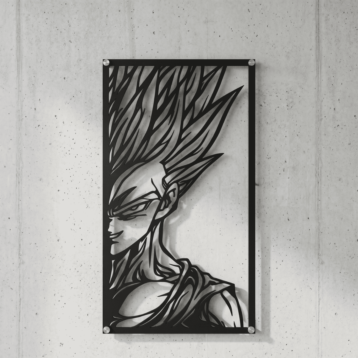 Cuadro Decorativo Anime Dragon Ball Gohan SSJ2 en Acero