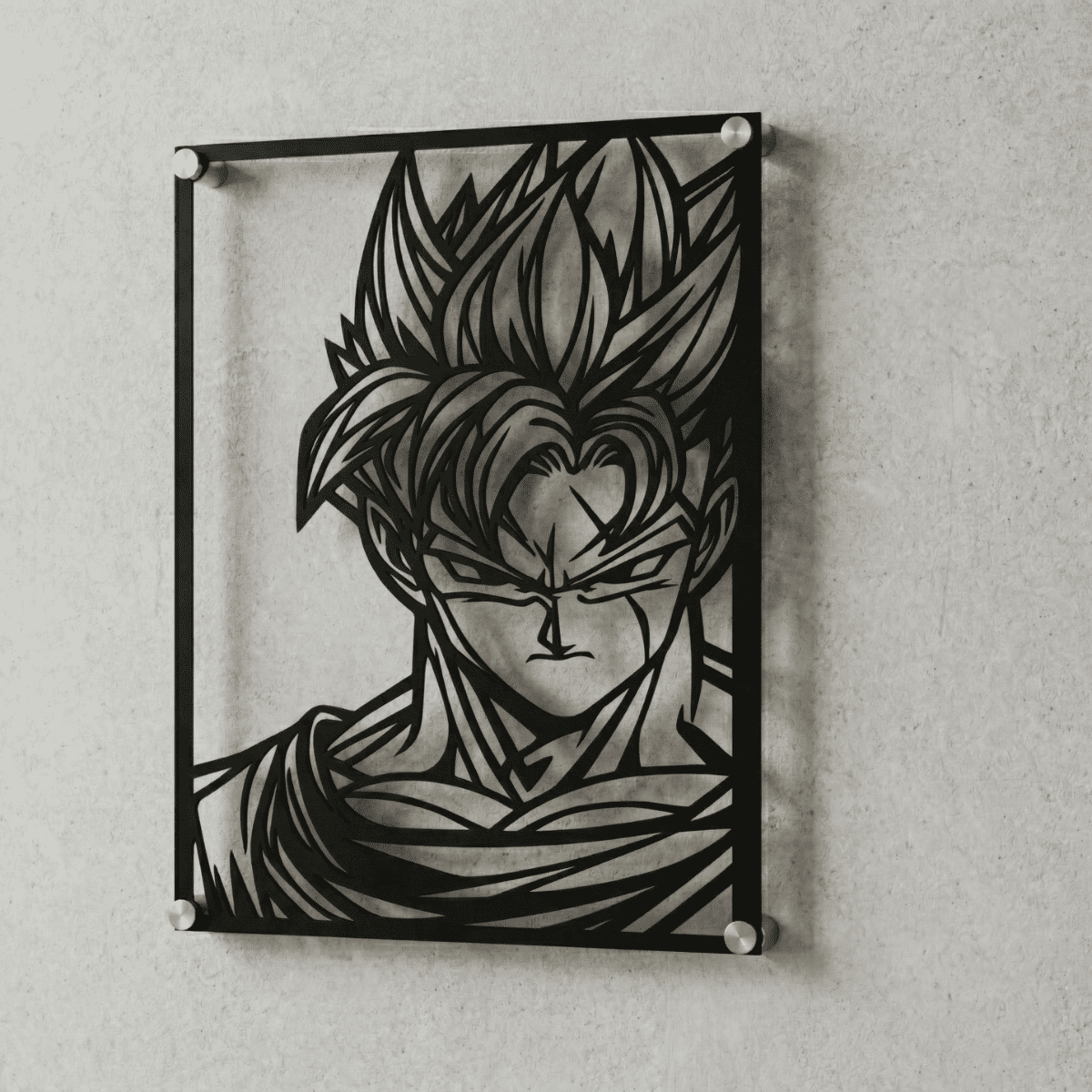Cuadro Decorativo Anime Dragon Ball Gohan del Futuro en Acero