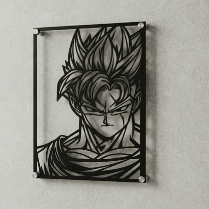 Cuadro Decorativo Anime Dragon Ball Gohan del Futuro en Acero