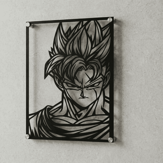 Cuadro Decorativo Anime Dragon Ball Gohan del Futuro en Acero