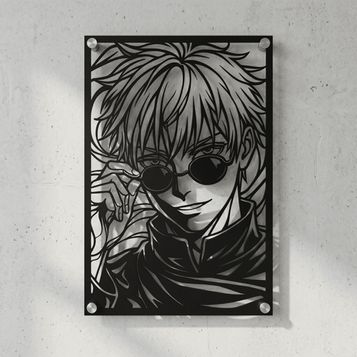 Cuadro Decorativo Anime Jujutsu Kaisen Gojo en Acero