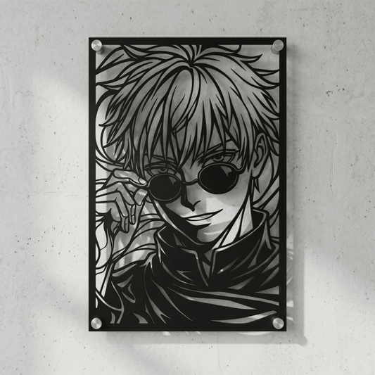 Cuadro Decorativo Anime Jujutsu Kaisen Gojo en Acero
