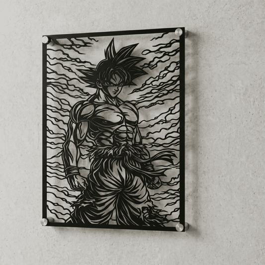 Cuadro Decorativo Anime Dragon Ball Goku en Acero