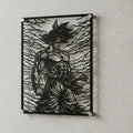Cuadro decorativo en acero de Goku de Dragon Ball cortado a láser - Noxhound