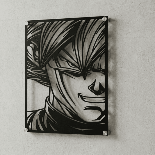 Cuadro Decorativo Anime Dragon Ball Goku Black en Acero