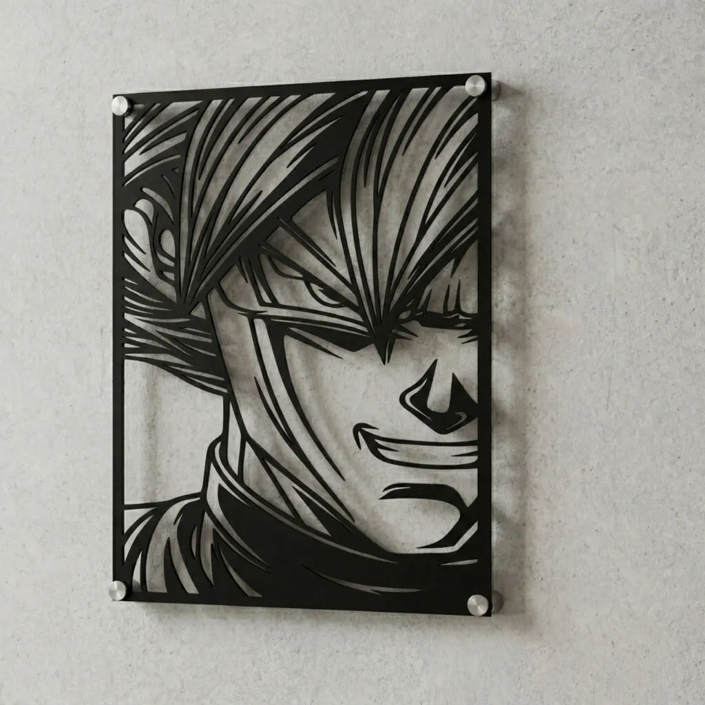 Cuadro decorativo en acero de Goku Black de Dragon Ball cortado a láser - Noxhound