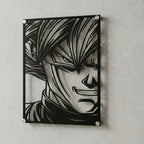 Cuadro decorativo en acero de Goku Black de Dragon Ball cortado a láser - Noxhound