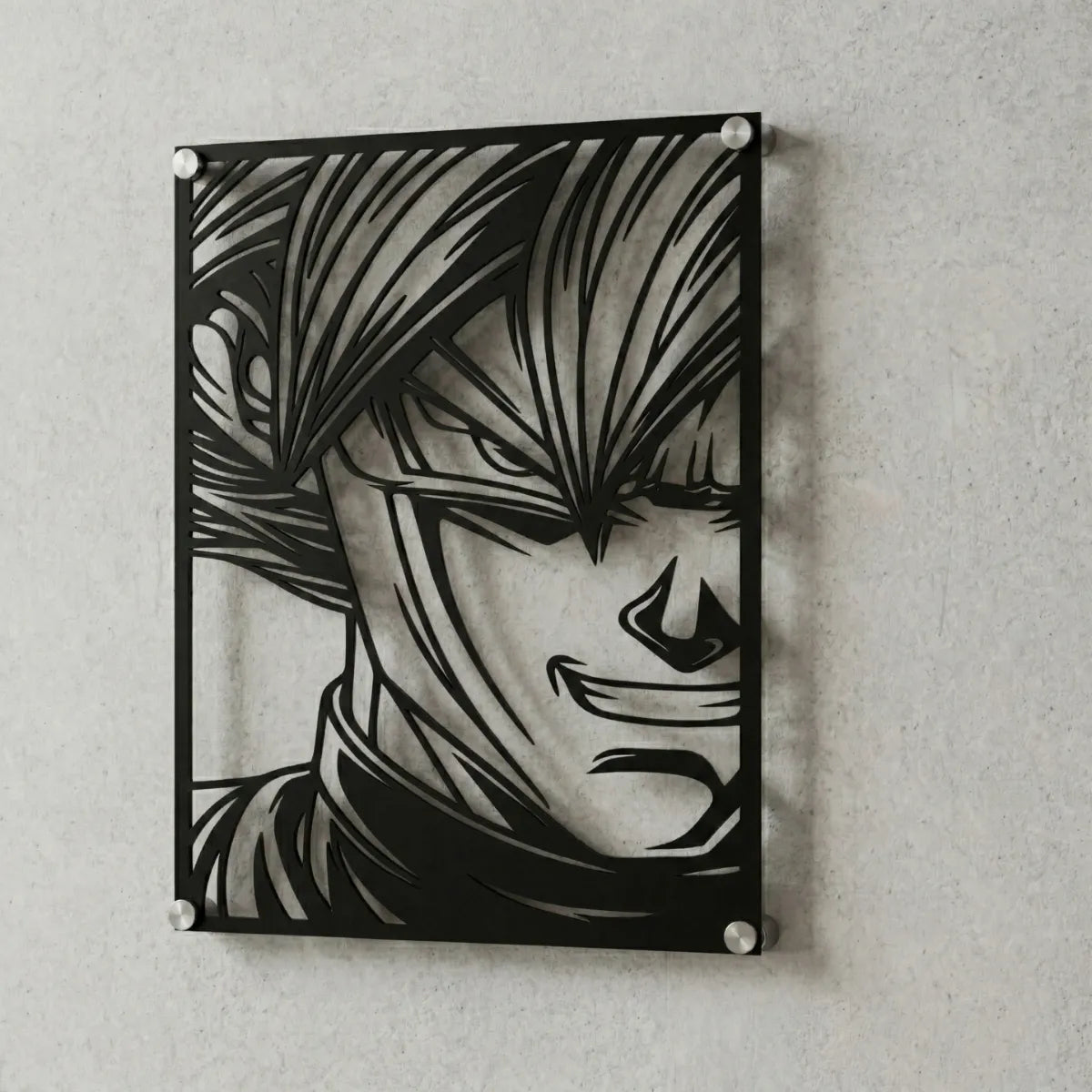 Cuadro decorativo en acero de Goku Black de Dragon Ball cortado a láser - Noxhound