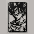 Cuadro Decorativo Anime Dragon Ball Goku y los Guerreros Z en Acero