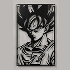 Cuadro Decorativo Anime Dragon Ball Goku y los Guerreros Z en Acero