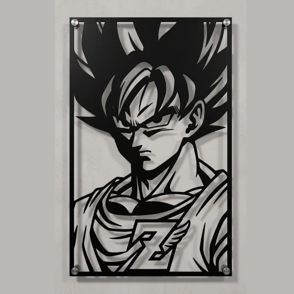 Cuadro Decorativo Anime Dragon Ball Goku y los Guerreros Z en Acero
