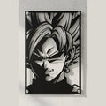 Cuadro decorativo en acero de Goku Rose de Dragon Ball cortado a láser - Noxhound