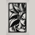 Cuadro Decorativo Anime Dragon Ball Goku SSJ3 en Acero