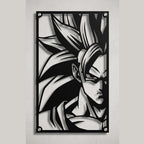 Cuadro Decorativo Anime Dragon Ball Goku SSJ3 en Acero